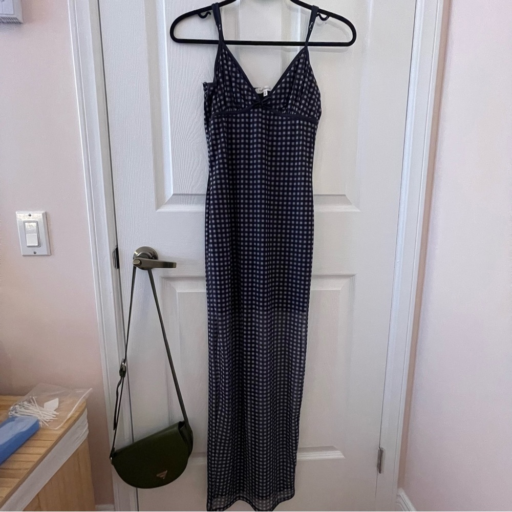 Bear Dance Black and White Maxi Dress